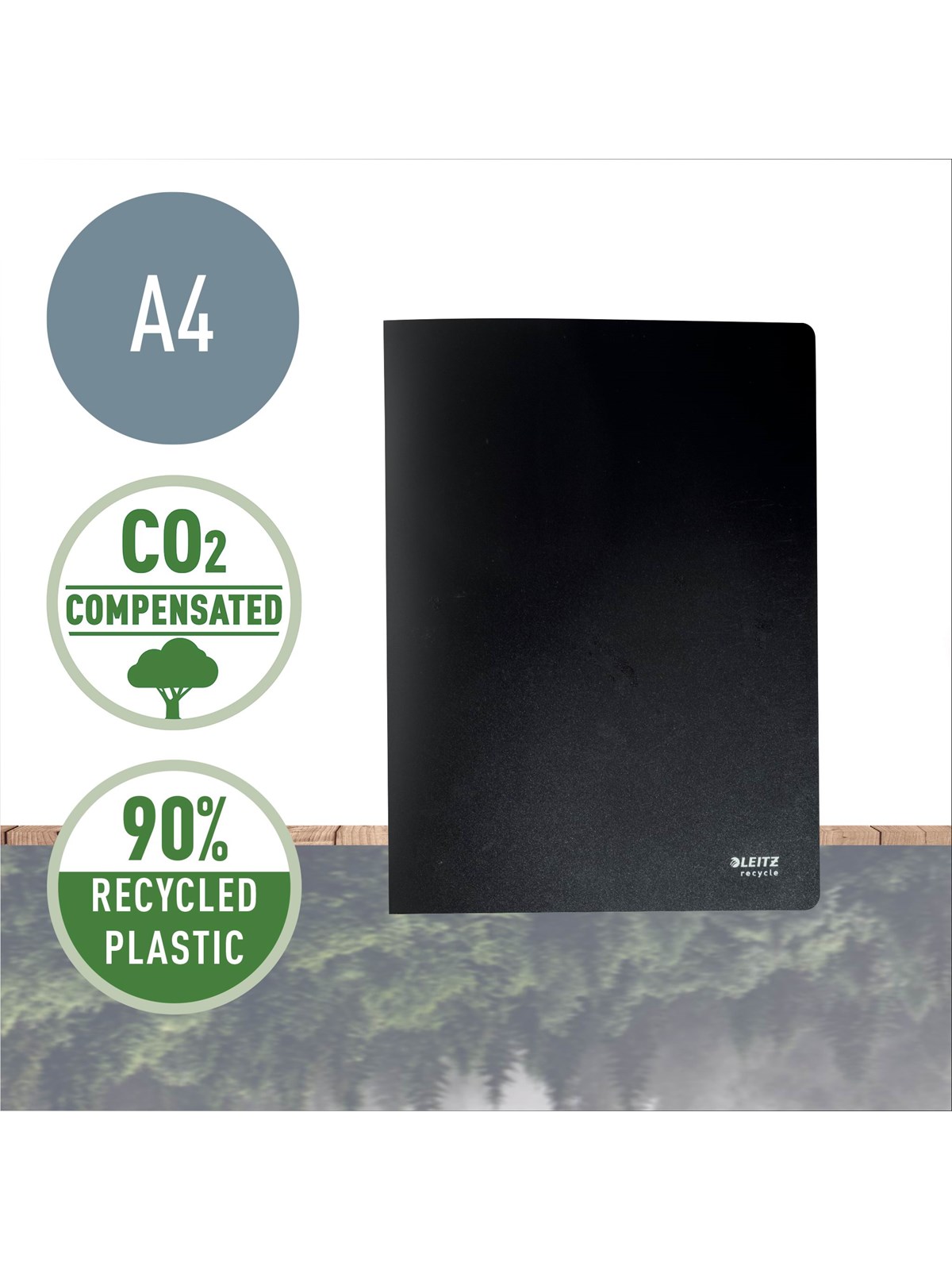 Leitz Recycle Sichtbuch, Schwarz