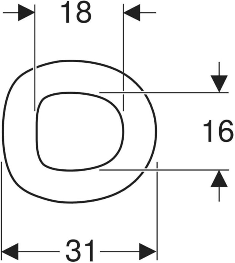 Geberit WC-Sitzring Bambini für Kleinkinder, karminrot (502972FY1)