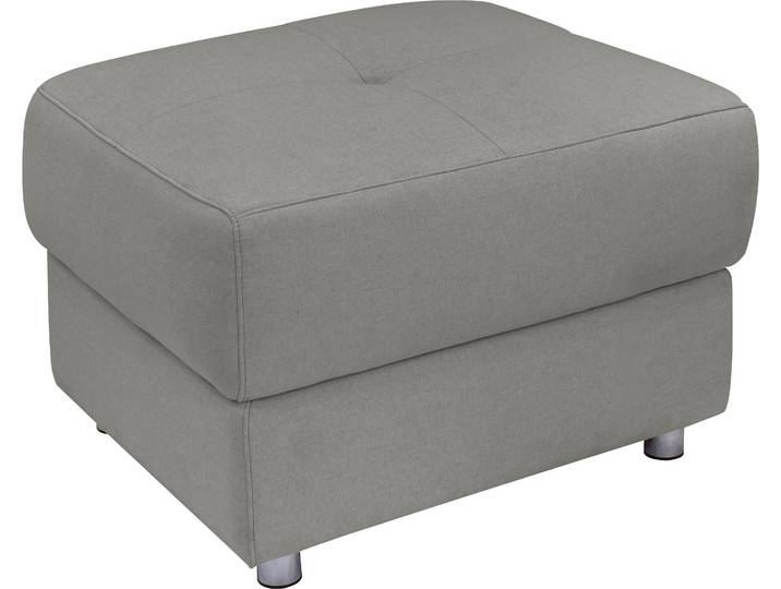 Polsterhocker GOODPRODUCT Pareli , grau, B:72cm H:47cm T:64cm, Webstoff (95% Polyester 5%Nylon), Hocker, Polsterhocker, mit komfortablen Federkern und Stauraum