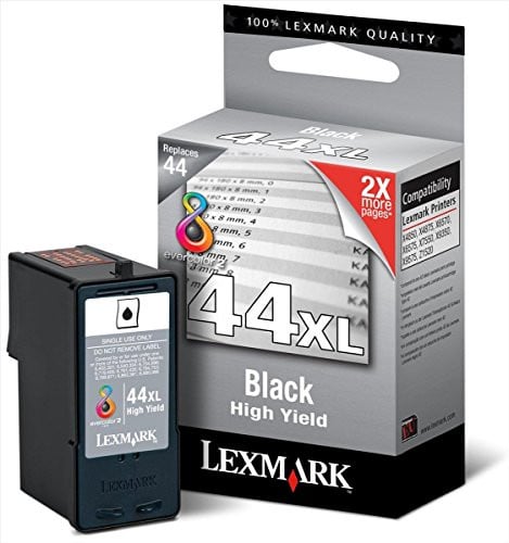 Lexmark X9350 No.44XL Inktcartridge, Zwart, 1 stuk