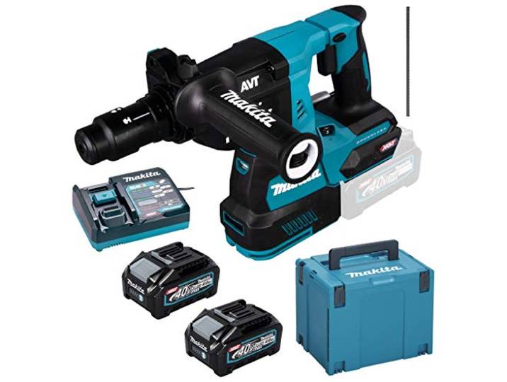Perfo-burineur 40V SDS-PLUS 2.9J (2x4.0 Ah) en Makpac - MAKITA HR004GM201