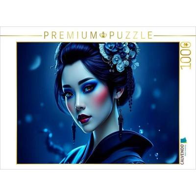 CALVENDO Puzzle Ein Motiv aus dem Kalender Dunkle Eleganz der Geishas | 1000 Teile Lege-Größe 64x48cm Foto-Puzzle für glückliche Stunden