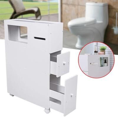 Multicon Wholesale Hub Premium White Slim Bathroom Storage Cabinet Tall Narrow Bathroom Storage Cabinet With Freestanding Design & Adjustable Premium White Slim Bathroom Storage Cabinet Tall Narrow Bathroom Storage Cabinet With Freestanding Design & Adjus