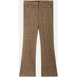 Hose mit Bügelfalte Kariert 833 check caramello/burgundy-Cambio 42/29