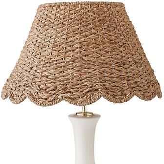 "Scalloped Seagrass Lamp Shade - 8""H X 10"" Diameter w/6"" Top Diameter - Ballard Designs"