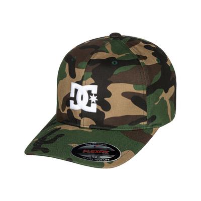 Flex Cap DC SHOES "Cap Star 2", Herren, Gr. L, grün (camo), Baumwolle, Caps