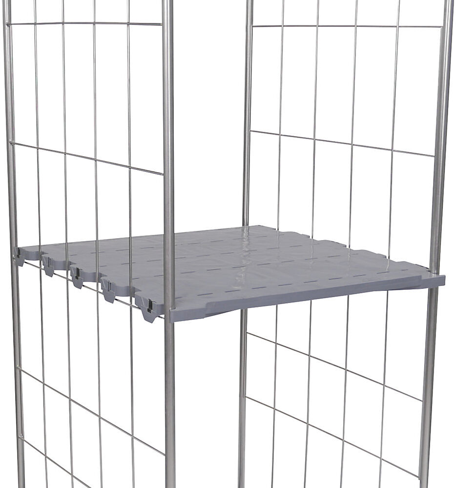 kaiserkraft Hygiene-Zwischenboden, Länge 710 mm, B 812 mm, grau, 2-seitig
