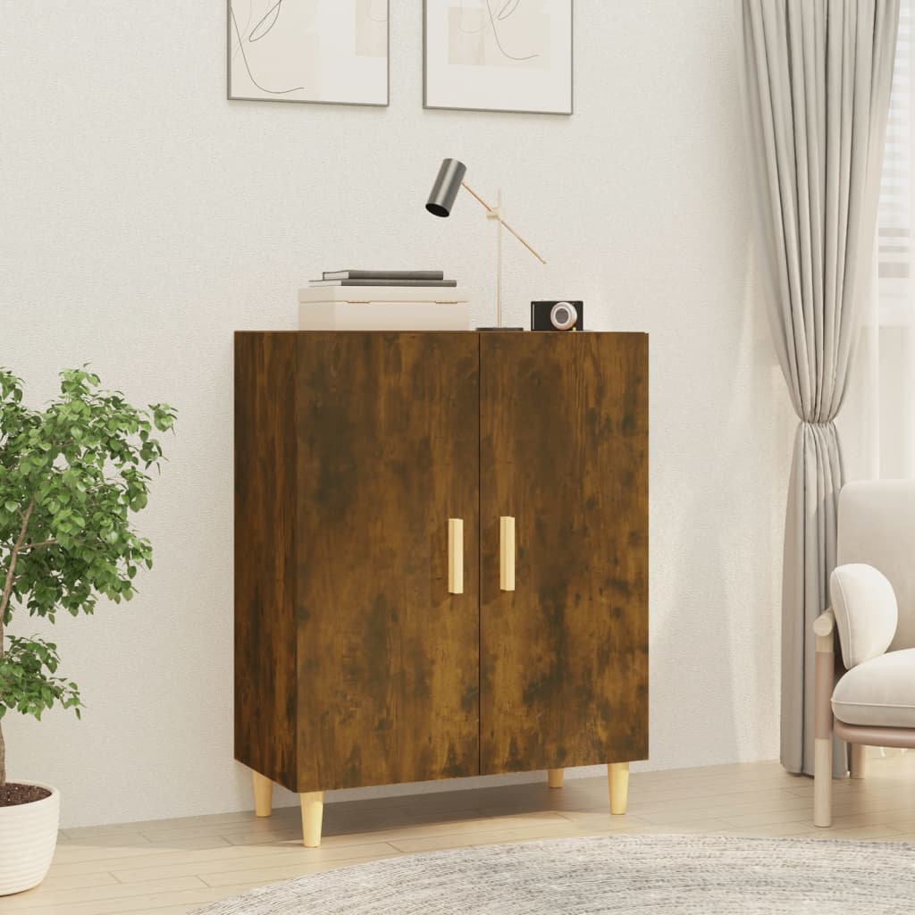 17 Stories Jarrelle 70cm Sideboard Smoked Oak 90cm H X 70cm W X 34cm D