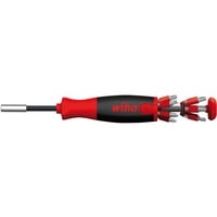 Schraubendreher mit Bit Magazin LiftUp 25, 1/4" schwarz/rot, 12 Bits, magnetisch