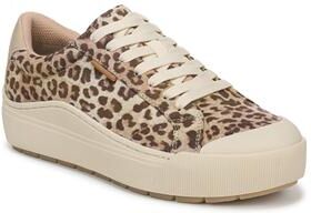 Women's Time Off Sneaker by Dr. Scholl's in Tan Leopard (Size 7 M)