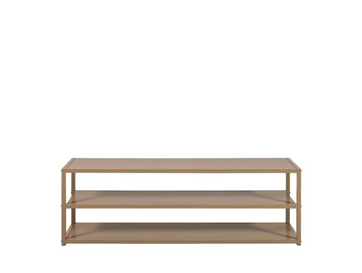 Meuble TV en métal L120cm - Marron argile