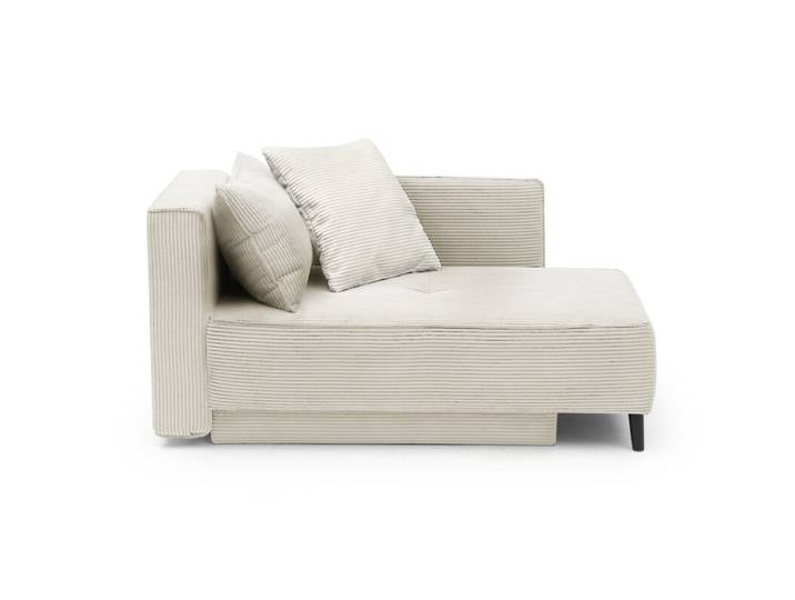 Trendstore Jadyn Recamiere in Cord - inkl. Schlaffunktion und Be