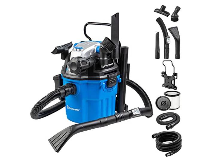 Vacmaster Aspirateur Eau et Poussière Puissant 1500W Fonction soufflante Puissant Aspirateur Chantier sans Sac pour Maison Cuisine Tapis Voiture Jardin Feuilles VWM1518R