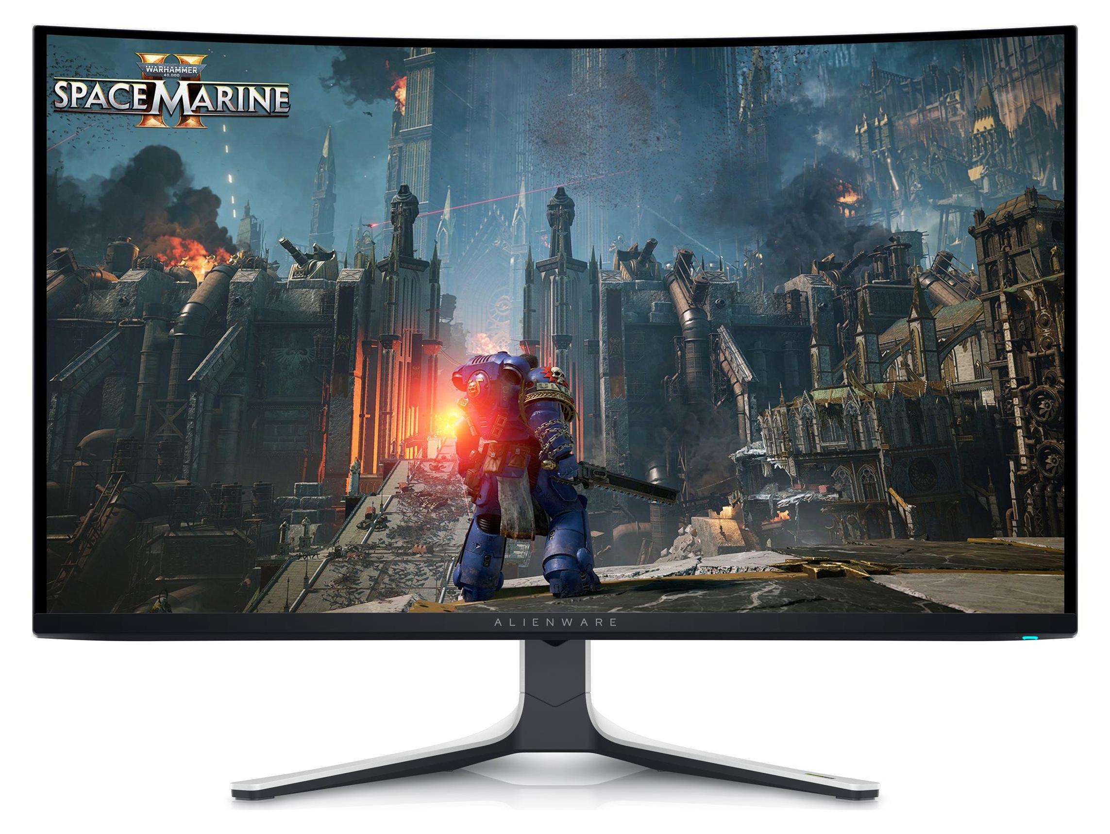Alienware AW3225QF, 81,3 cm (32"), 3840 x 2160 Pixel, 4K Ultra HD, QD-OLED, 0,03 ms, Schwarz, Weiß