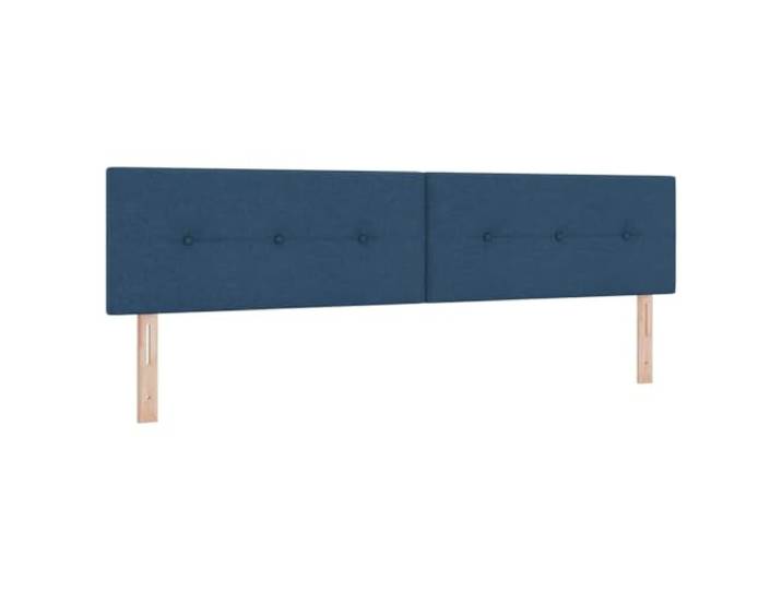 GHVBNMF Höhenverstellbares Kopfteil Blau 200 cm Polsterbett Höhenverstellbares Polsterpaneel in Blau für das Schlafzimmer. Bietet Rückenlehne aus Schaumstoff und robustem Holz.