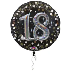 18. Geburtstag gold Multi Folienballon