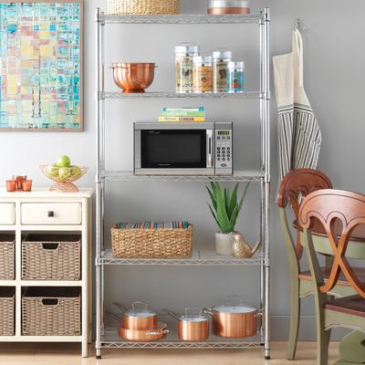 Whitmor Supreme 5-Tier Shelving - Chrome