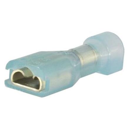 RS PRO Flachsteckhülse, 16 14 AWG, Blau, Isolier (2055281)