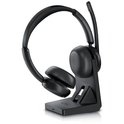 CSL Wireless-Headset, Bluetooth 5.2, Headset kabellos mit Ladestation, 40 h Laufzeit, schwarz