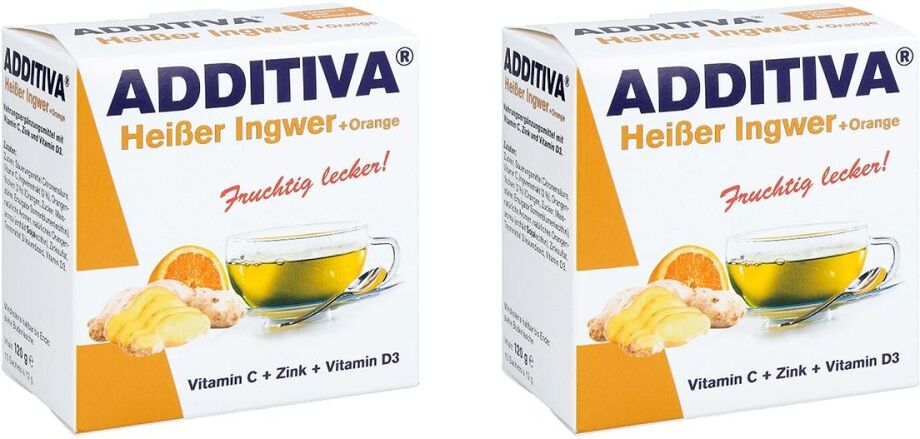 Additiva Heisser Ingwer+Orange Pulver 2x120g