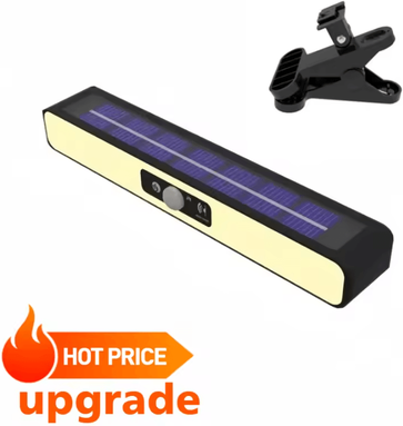 Inspire Curations XIWANGFIRE 36 LED Solar Motion Sensor Light Waterproof Clip On Security Lamp clamp warm Light 2pcs