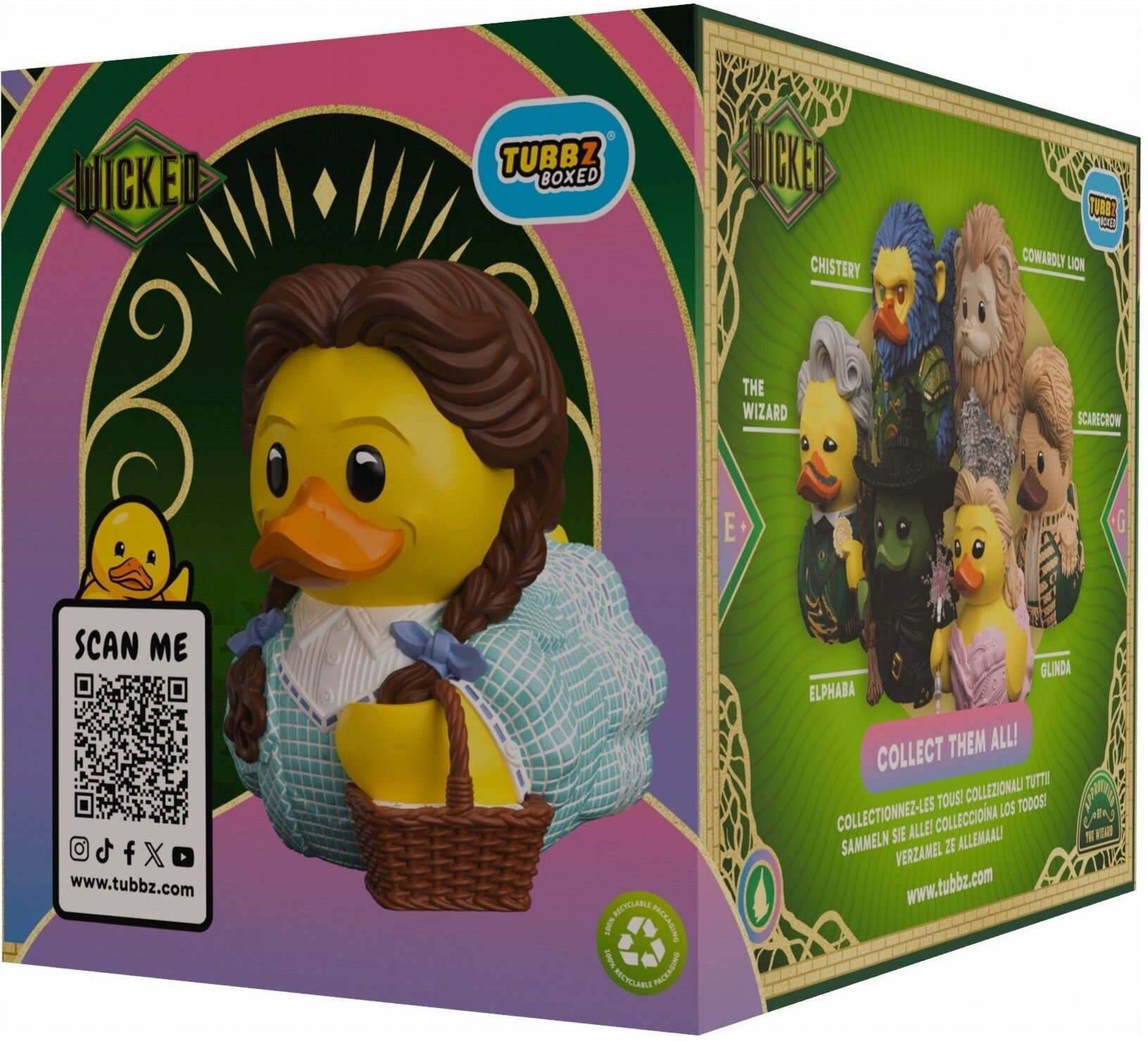 Numskull Designs Wicked Dorothy Gale TUBBZ Boxed Edition Collectible Duck - Official Wicked Merchandise