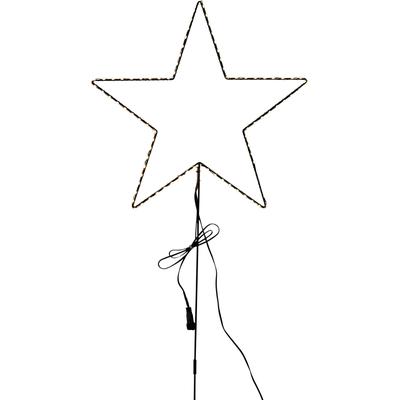 LED Stern AM DESIGN, schwarz, H:55cm Ø:40cm, Leuchten, Weihnachtsbeleuchtung, Weihnachtsstern aus Draht, Weihnachtsdeko für innen und aussen