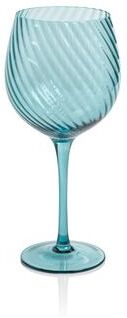 Zodax Sesto Optic Swirl Red Wine Glasses, Set of 4