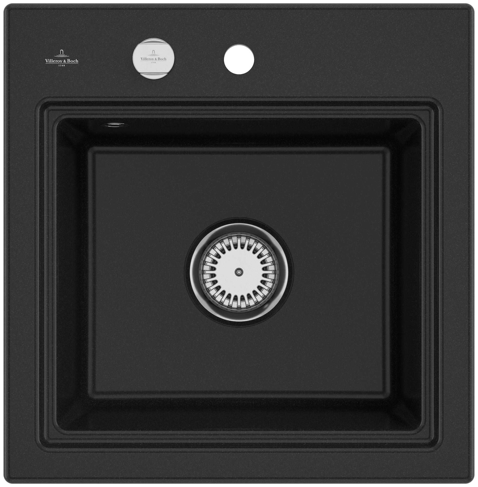 Villeroy & Boch Keramikspüle 335A02J0, Subway Style 50 S Einbauspüle - inkl.