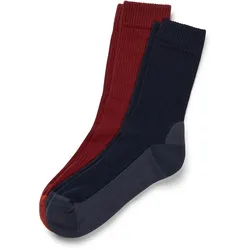 Tchibo - 2 Paar Outdoor-Socken - Unisex - Gr. 35-38 - dunkelrot