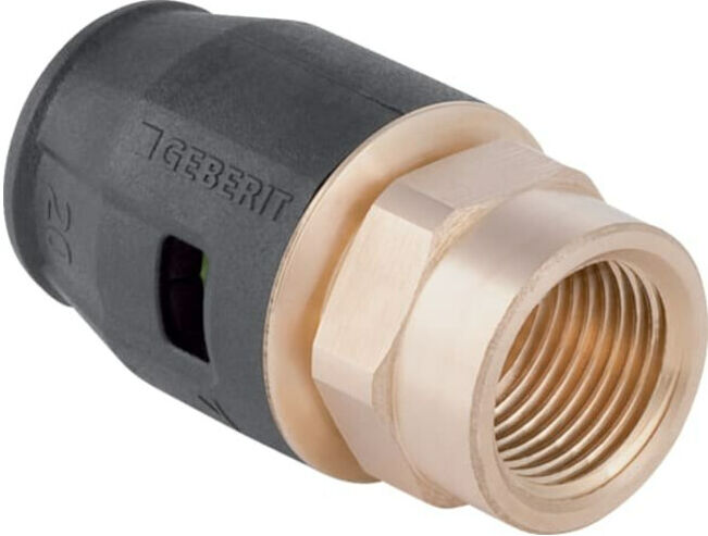 Geberit raccord PushFit d 16mmxRp 1/2, avec filetage intérieur, laiton rouge (650541001)