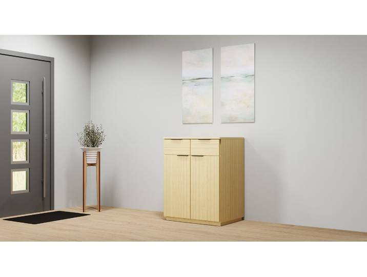Buffet sobre en frêne Frêne Naturel huilé