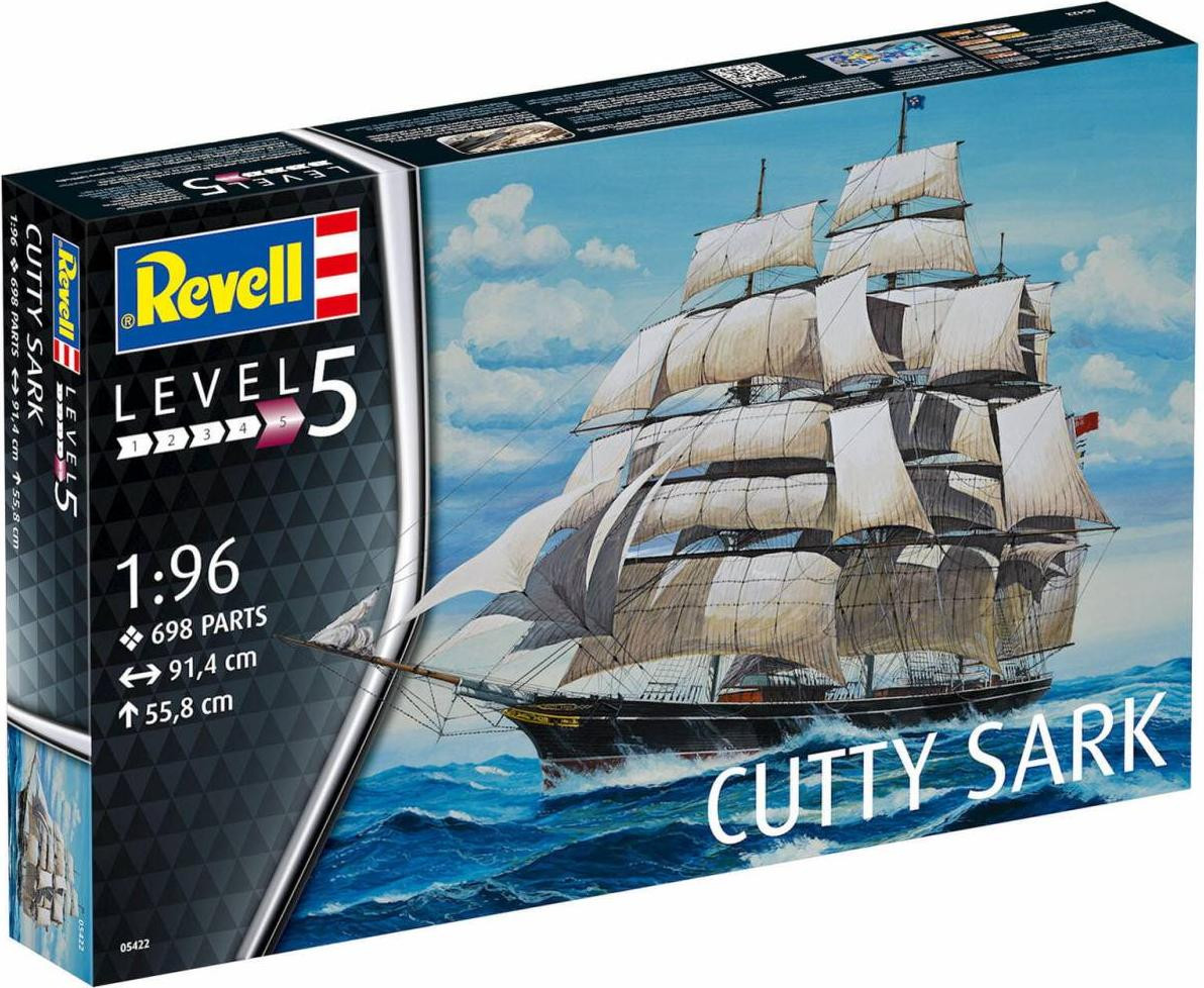 Revell Cutty Sark modelbouwschip 1:96 plastic modelbouwset