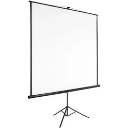 tectake Beamer Leinwand Stativ - 178 x 178 cm weiß