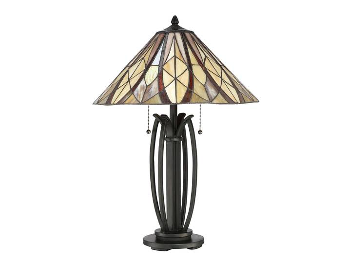 Elstead Victory Tischleuchte E27 2-fach Valiant Bronze