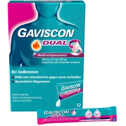 Gaviscon Dual Waldfrucht 500mg/213mg/325 mg 12X10 ml