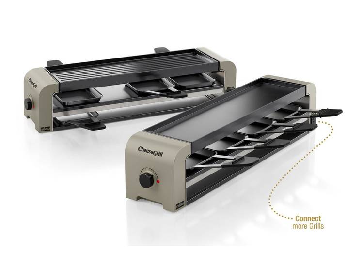 Stöckli Raclette Stöckli Raclette CheeseGrill 4 Connect Set Ivory Gold