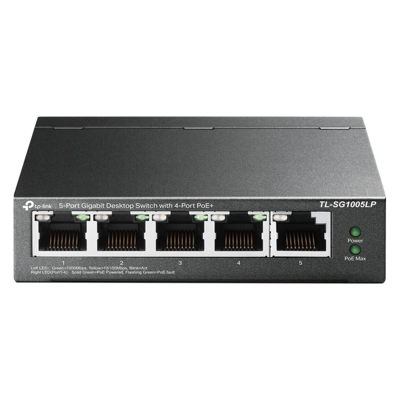 TP-Link Switch 5x GE TL-SG1005LP (davon 4xPOE+) V4.6