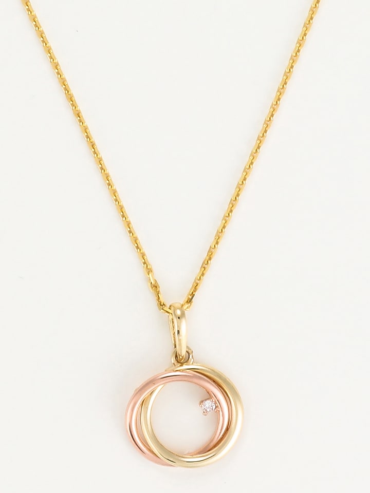 OR ÉCLAT Roségold-/ Gold-Anhänger "Trianon" - onesize
