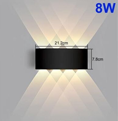 Uplift Picks Modern Up Down LED Wall Light 4W 6W 8W 10W Indoor Outdoor Lamp 8 W cold Light