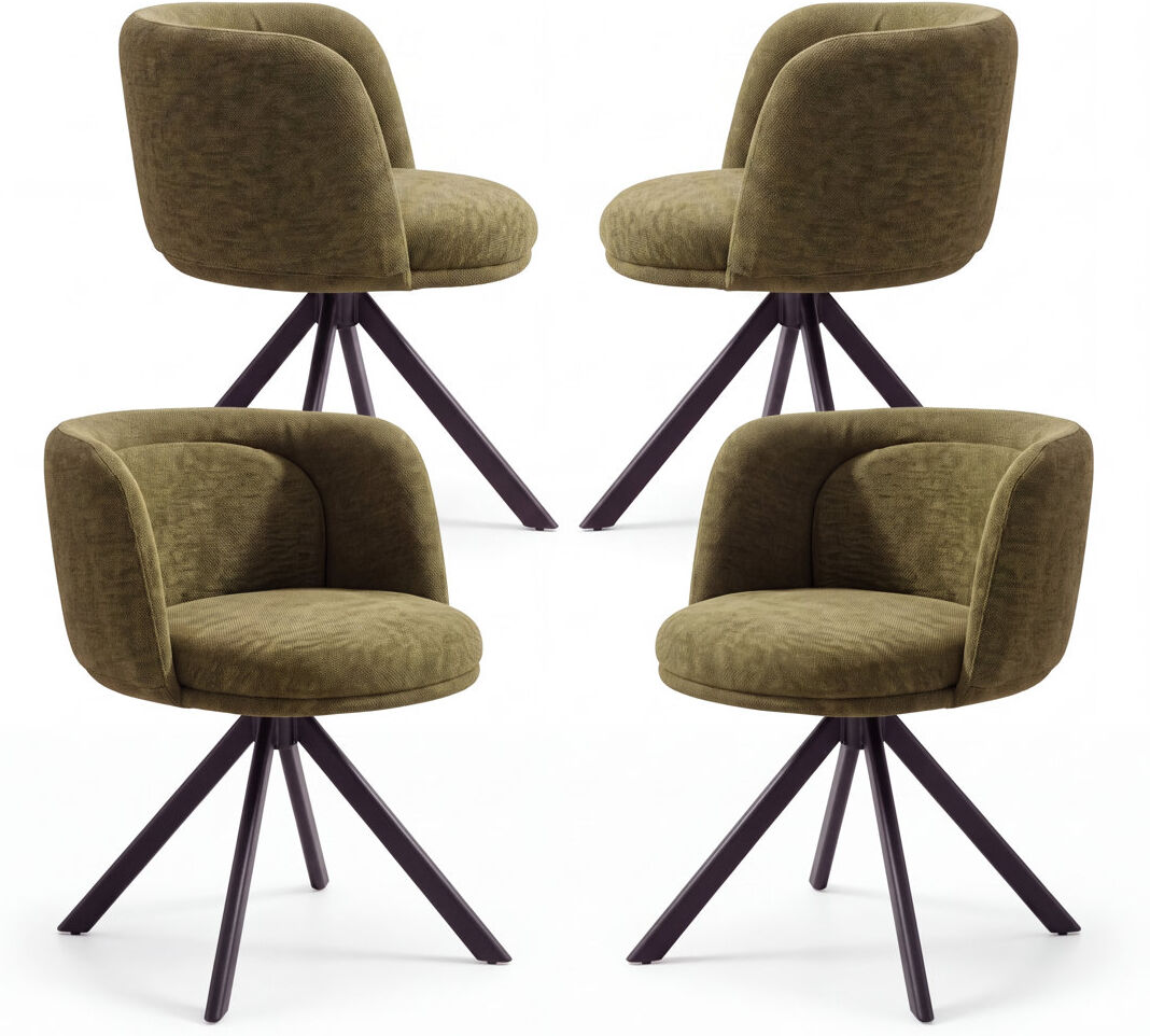 WAHSON OFFICE CHAIRS 48cm H Upholstered Side Chair Olive 72cm H X 58.5cm W X 58.5cm D