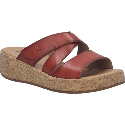 Slipper JOSEF SEIBEL "Evita 04, hibiscus", Damen, Gr. 39, braun (hibiscus), Obermaterial: 100% Rindsleder Leather cow., Schuhe Slipper