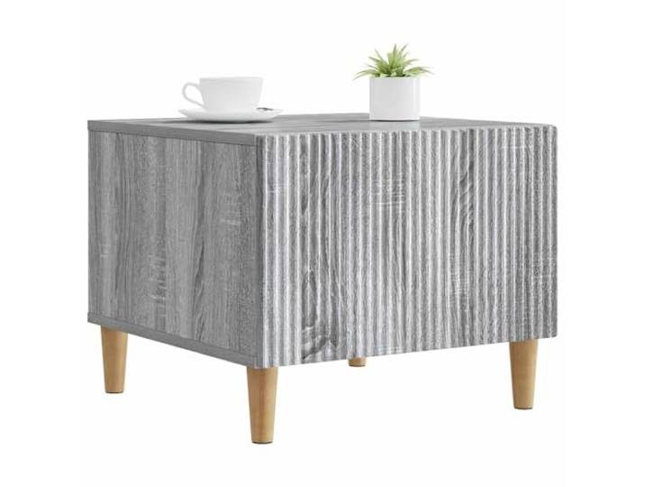 KTHLBRH Couchtisch Grau Sonoma 49 x 50 x 40 cm Mit Schublade, modernes Design, Wohnzimmermöbel, praktisch und funktional