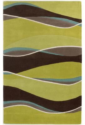 KAS Rugs Domani Rugs Eternity Ocean Landscapes Textured High-low Wool Area Rug