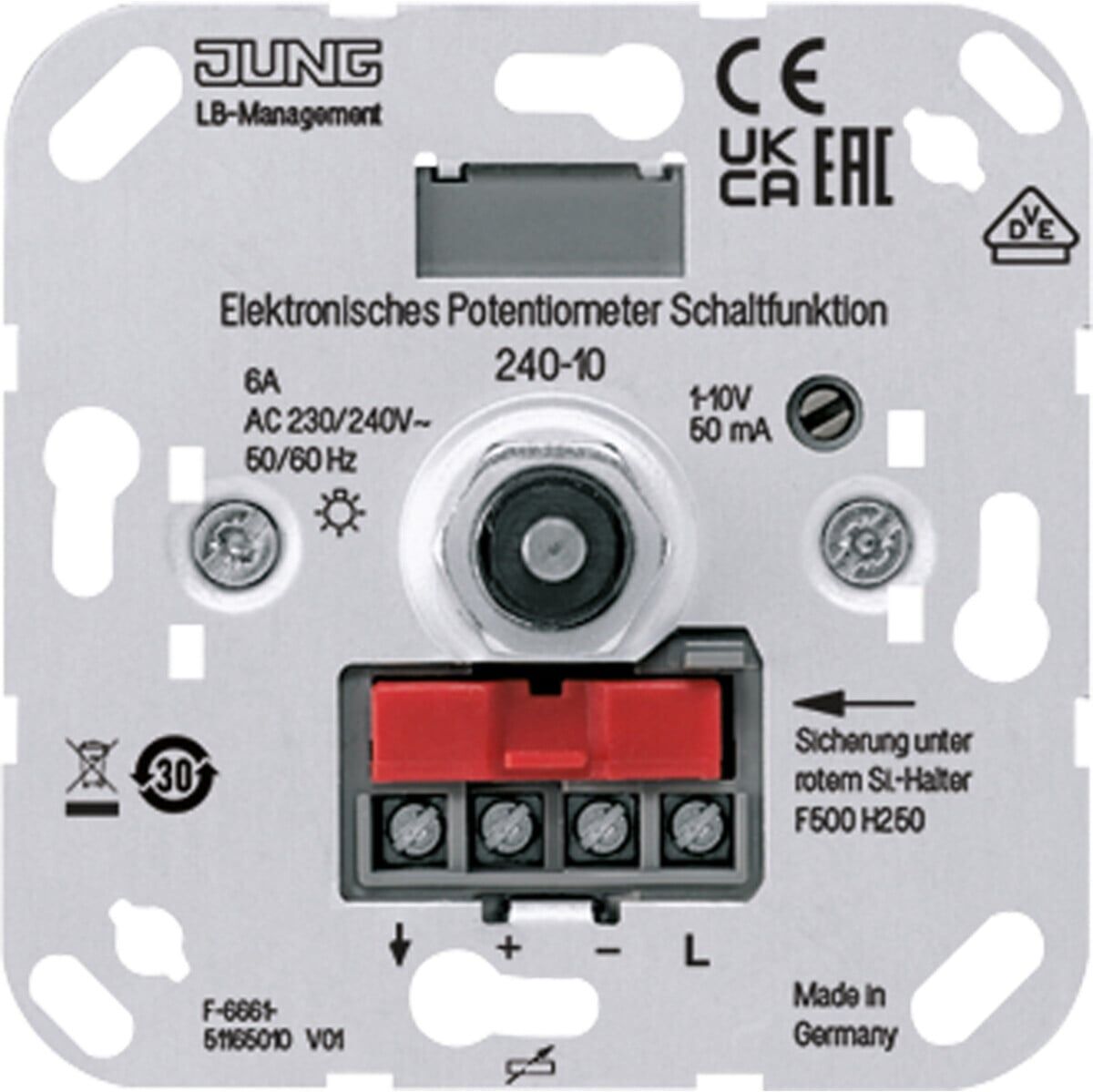 Jung Elek.Potentiometer für EVGs/Trafos 240-10)