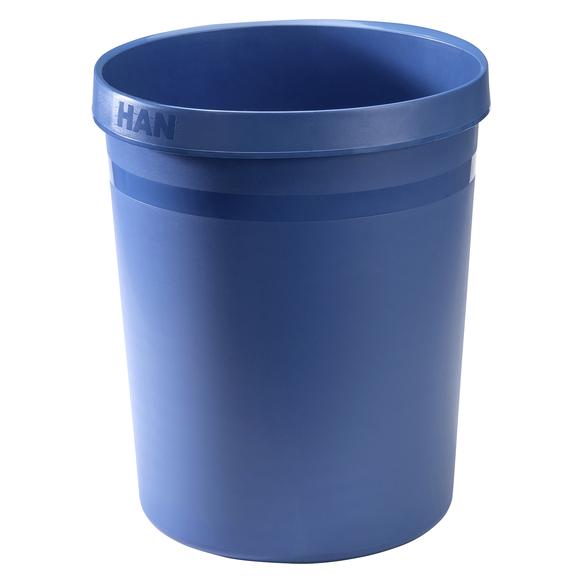 Han Papierkorb GRIP KARMA, 18 Liter, rund, 80-100% Recyclingmaterial, öko (18 l) (18198-16)