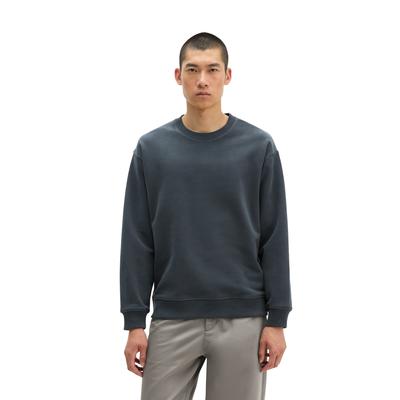 Sweatshirt MARC O'POLO "aus regenerativer Bio-Baumwolle", Herren, Gr. L, peppercorn grau, Obermaterial: 100% Baumwolle, unifarben, relaxed fit, Rundhals, Rippbündchen, Sweatshirts Sweatshirt