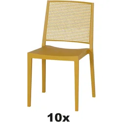 Siena  Garden Square Stapelstuhl objektgeeignet 10x mustard