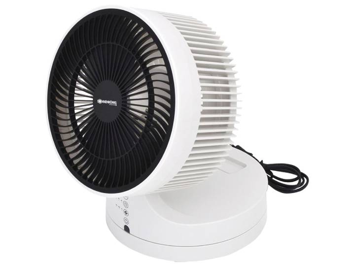 Tischventilator SONNENKÖNIG Breez, Leistung 45W, 7h Timer, Fernbedienung, Oszillation , weiß, B:25cm H:19cm T:25cm, Ventilatoren, Tischventilator, 3 Geschwindigkeitsmodi, eignet sich für alle Jahreszeiten