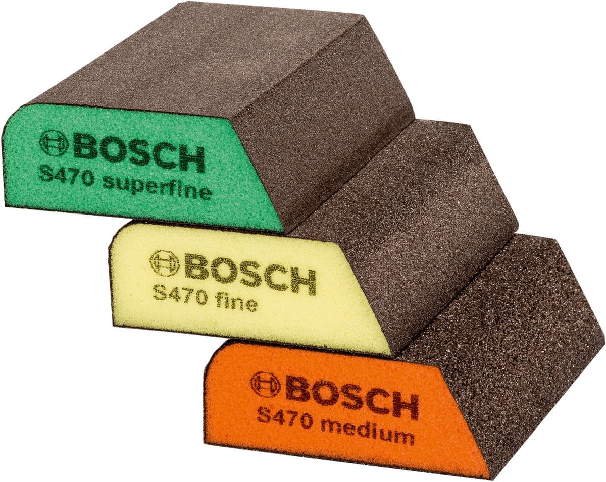 Bosch Set van drie schuursponzen